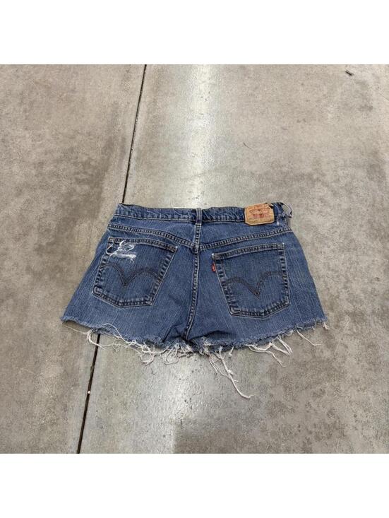 Levi's Pants - vintage levis 515 faded blue cut off denim jean shorts jorts size 10 WOMENS